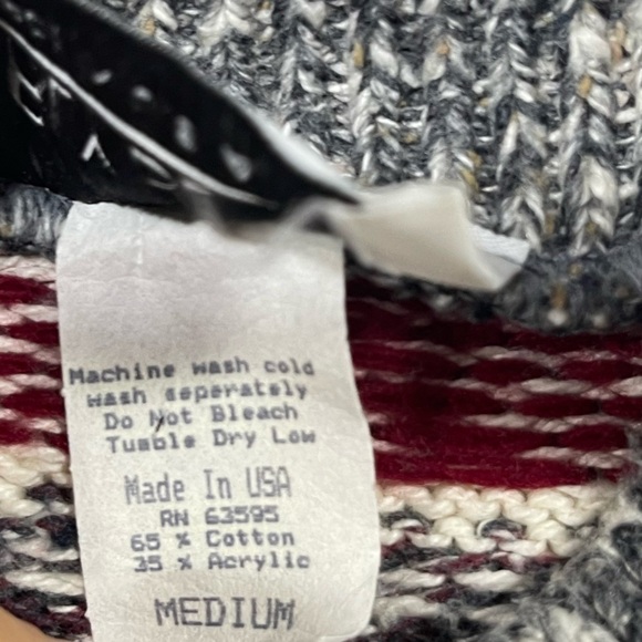 Carly Blake multi colored mock turtleneck pull over cotton sweater women’s M - Picture 15 of 15